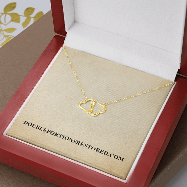 Enduring Everlasting Love Double Heart Necklace