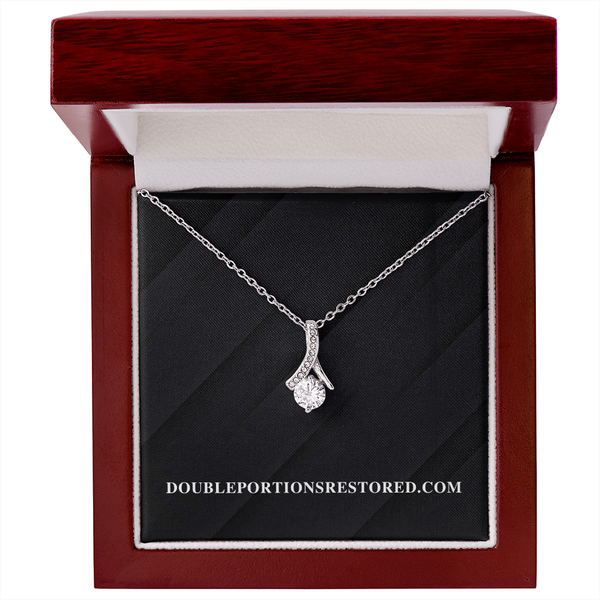 Alluring Beauty Silver Necklace with a Black background Perfect Gift for a Mother, Gift for a Daughter, Gift for Mother in law, Gift for Friend, Gift for a Sister, Gift for First Lady, Gift for a Woman, Lady.